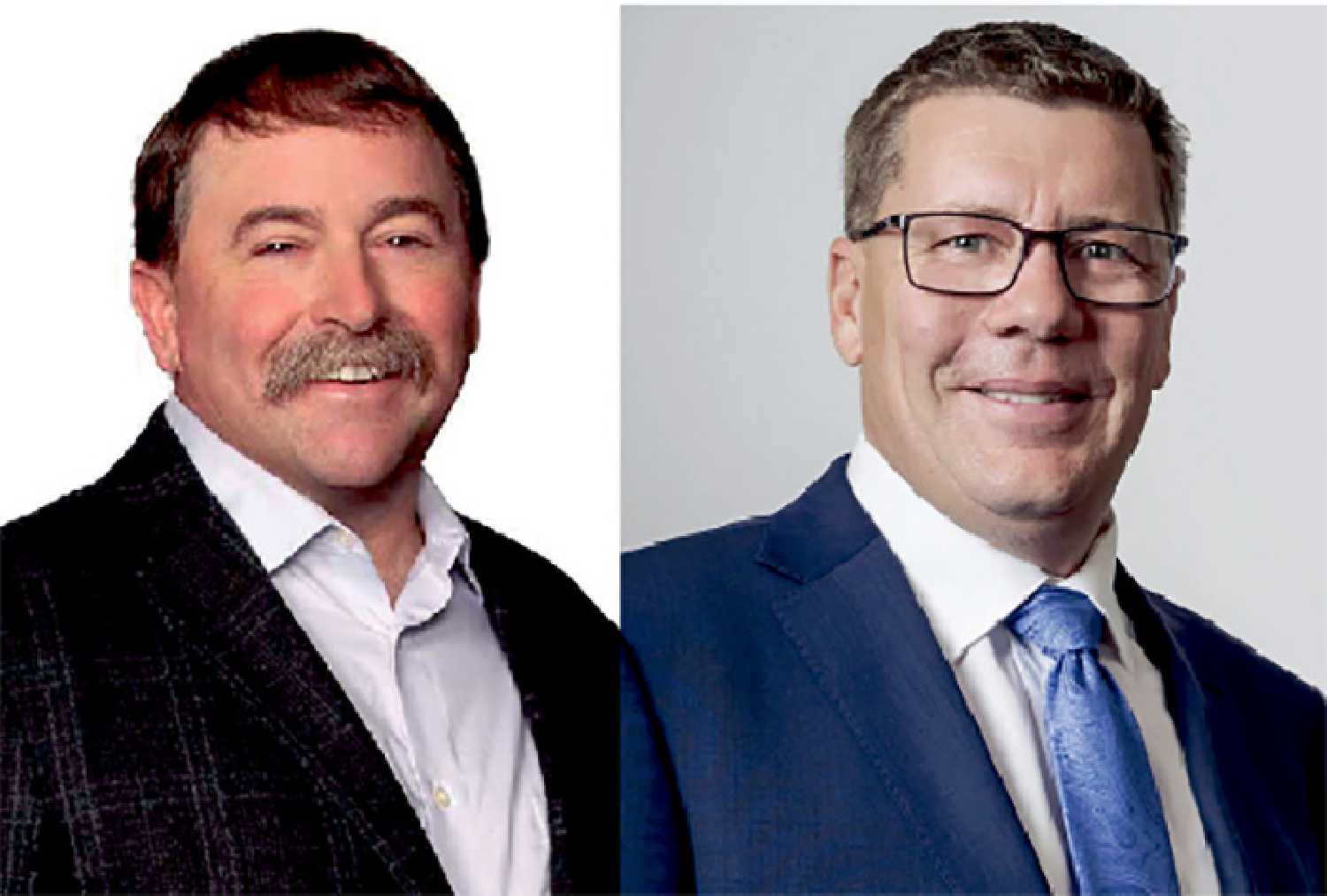 Left is Provincial Agriculture Minister Daryl Harrison and right is Premier Scott Moe.